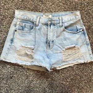 Forever 21 High Rise Jean Shorts Size 27